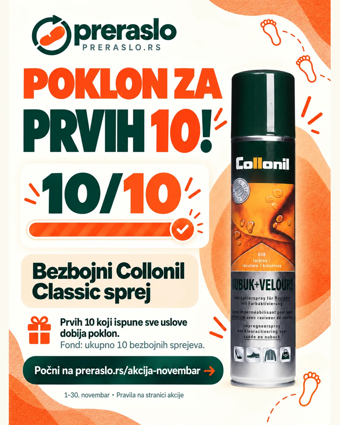 Poklon za tvoj cipelarnik: Collonil Classic sprej za prvih 10 koji ispune uslove